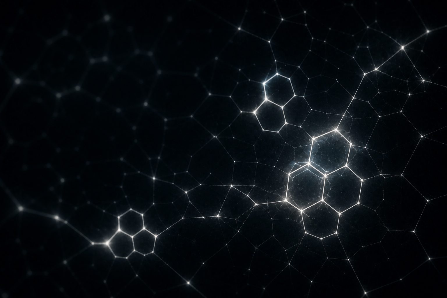 Network graphic: modular, interlocking building blocks forming an engine